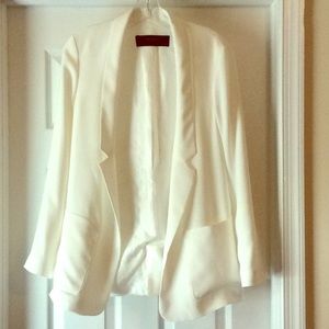 Light ivory Zara open blazer with pockets